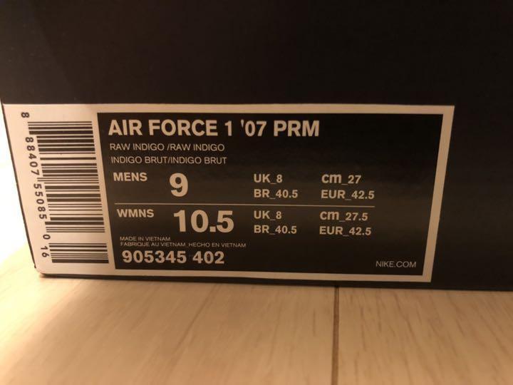 ブランド☚ 3×1 NIKE AIR FORCE 1 LOW '07 PRM DENIM hzSlo-m18364862705 エアフォー