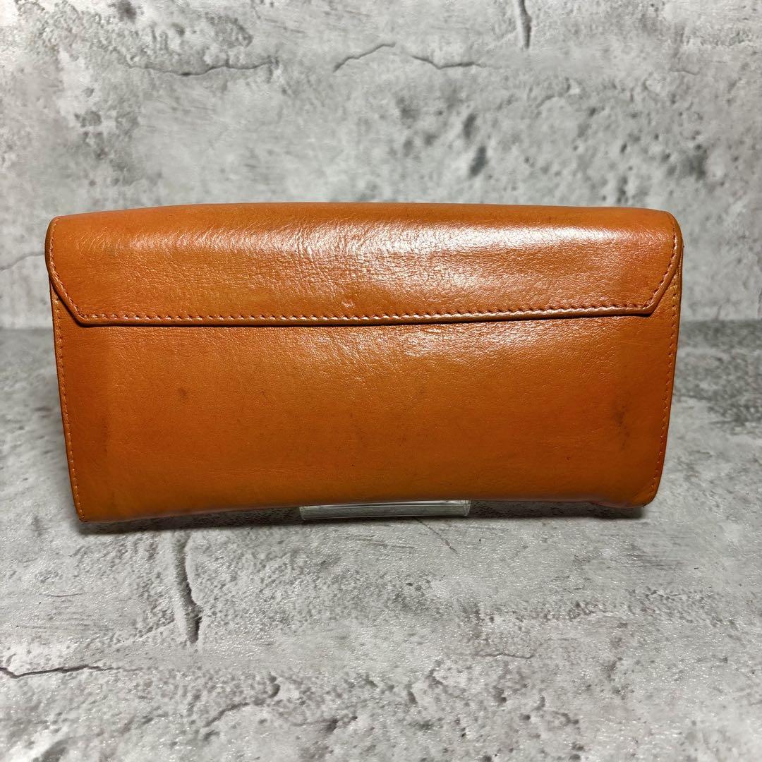 【やっこ！】イルビゾンテ フラップロングウォレット 長財布 レザー 金