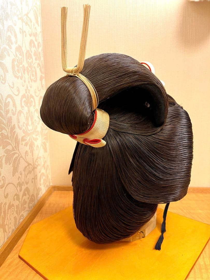 【軽量・人毛仕様】アズマかつら 日本髪|栗色|5号(中)|婚礼・舞台・撮影に 【軽量・人毛仕様】アズマかつら 日本髪|栗色|5号(中)|婚礼・舞台・撮影に