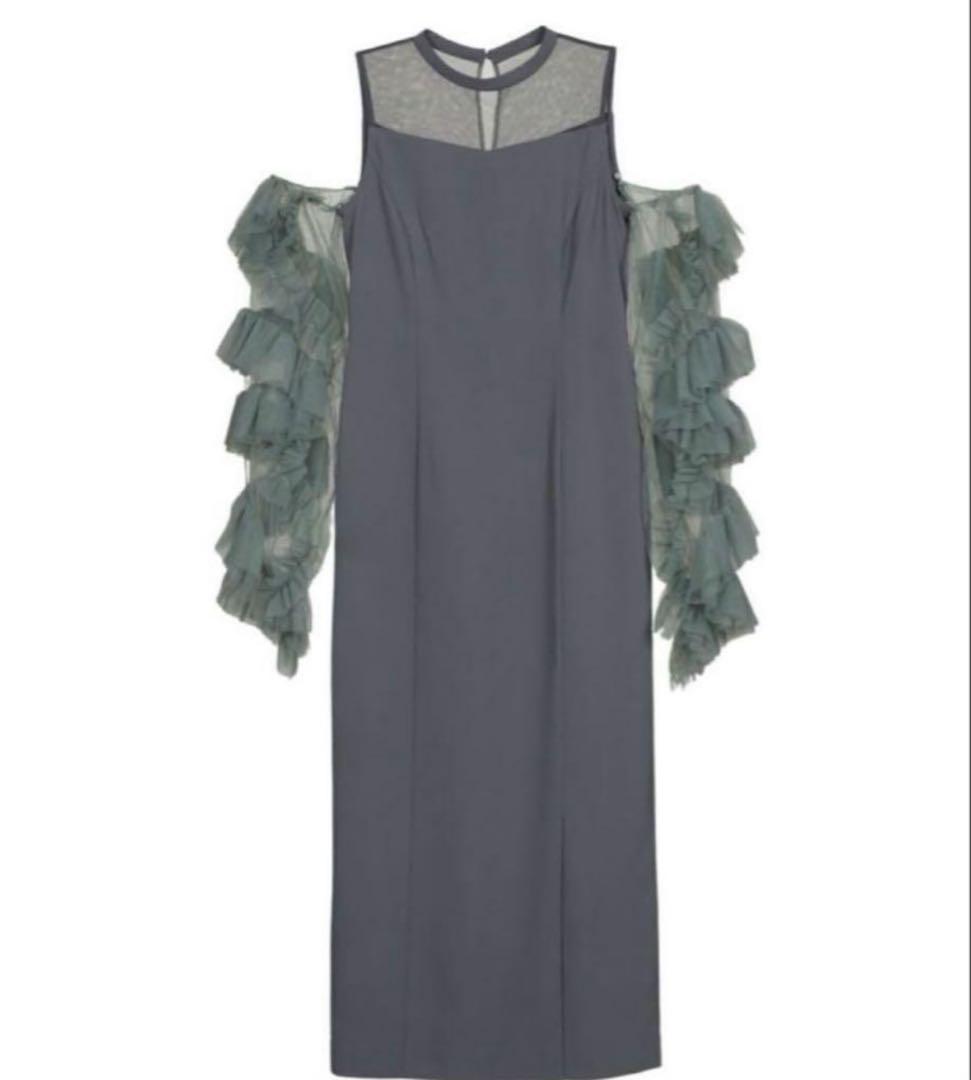 【美品】【ANDRESD】detached sleeve dress