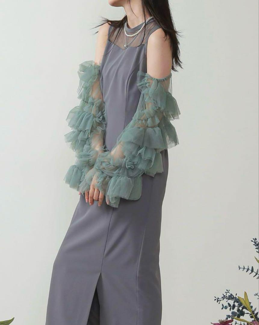 【美品】【ANDRESD】detached sleeve dress