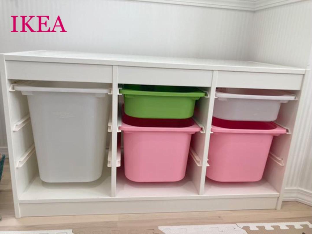 高質 IKEA トロファスト 収納 赤 クローゼット cinemusic.net