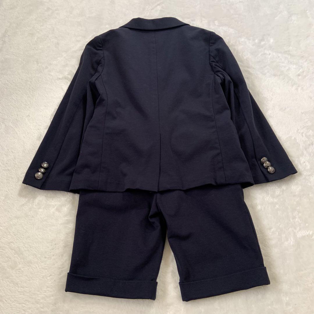 極美品★べべ★キッズスーツ★3点セット★ネイビー★120
