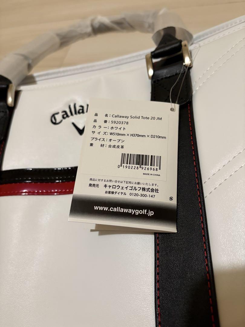 Callaway トートバッグ ホワイト ブラック