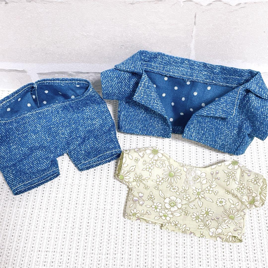すのチル チルぬい big ぬい服 ぬい活 デニム風セットアップ 3点