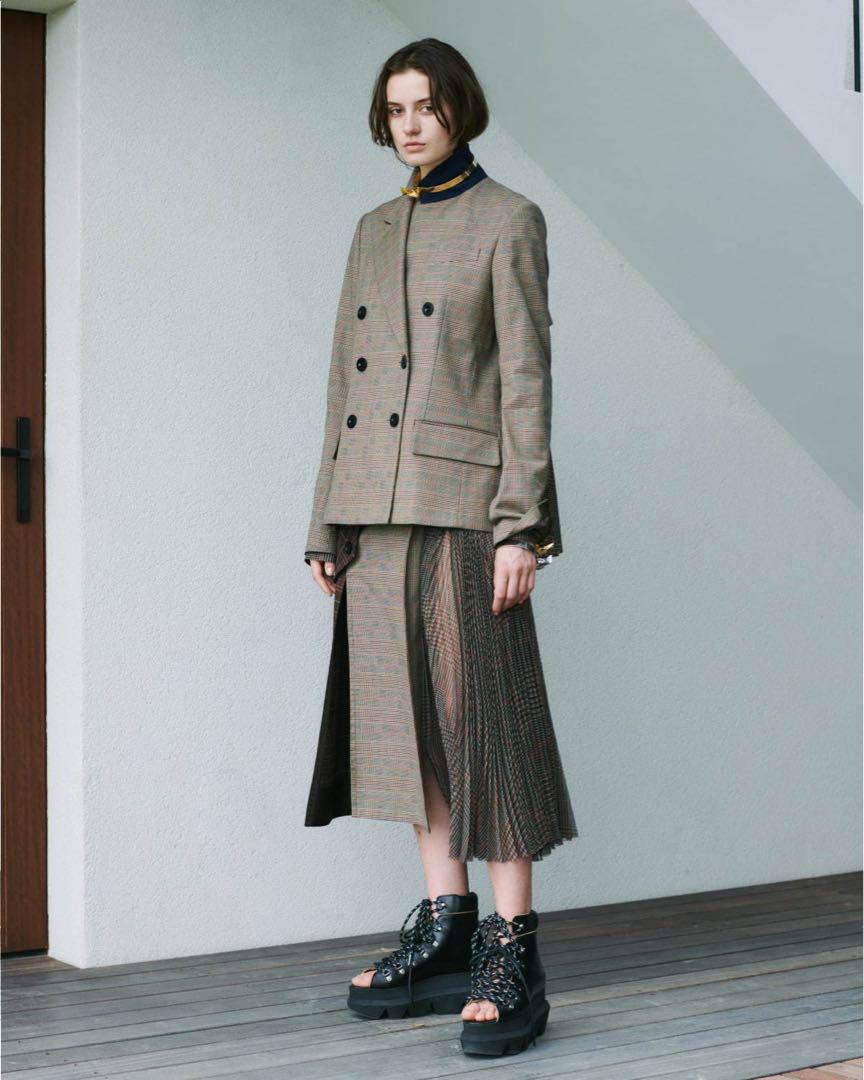 sacai 2021リゾートコレクション サンダルブーツ プラットフォーム厚底