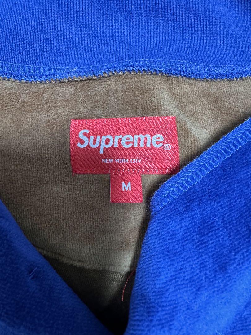 Supreme ベロア ポロシャツ 長袖