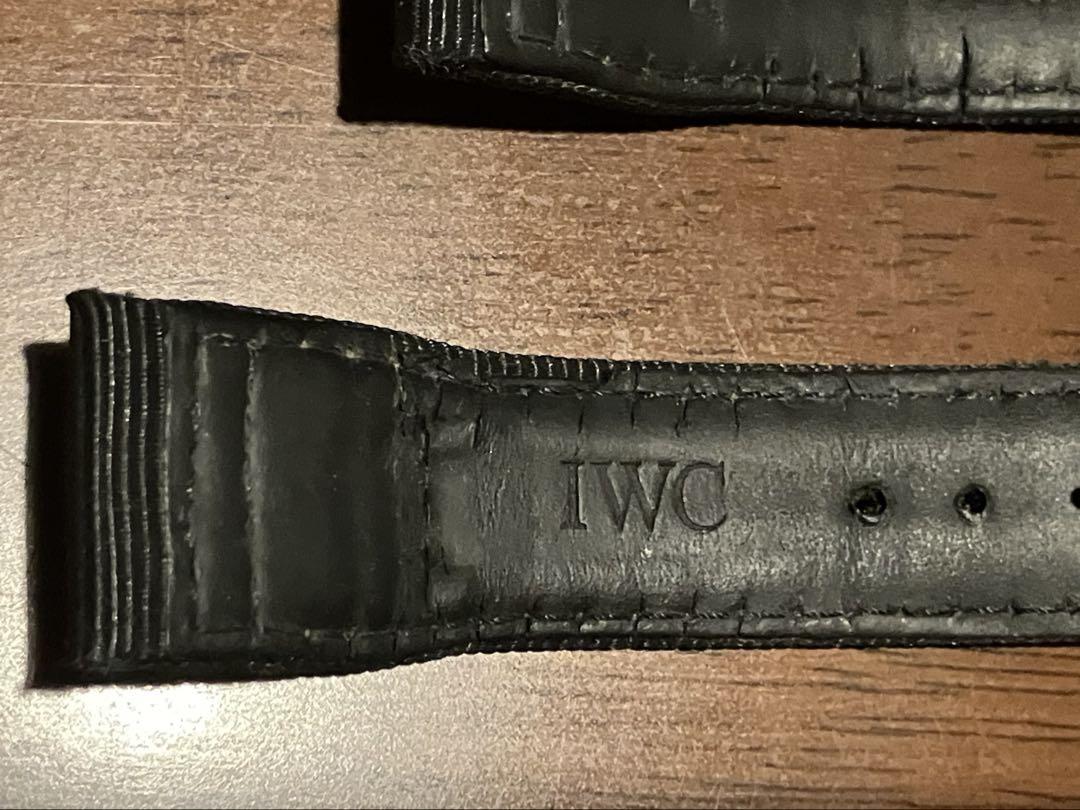 ふ*く様 IWC 【純正】腕時計テキスタイルストラップ 黒／20mm