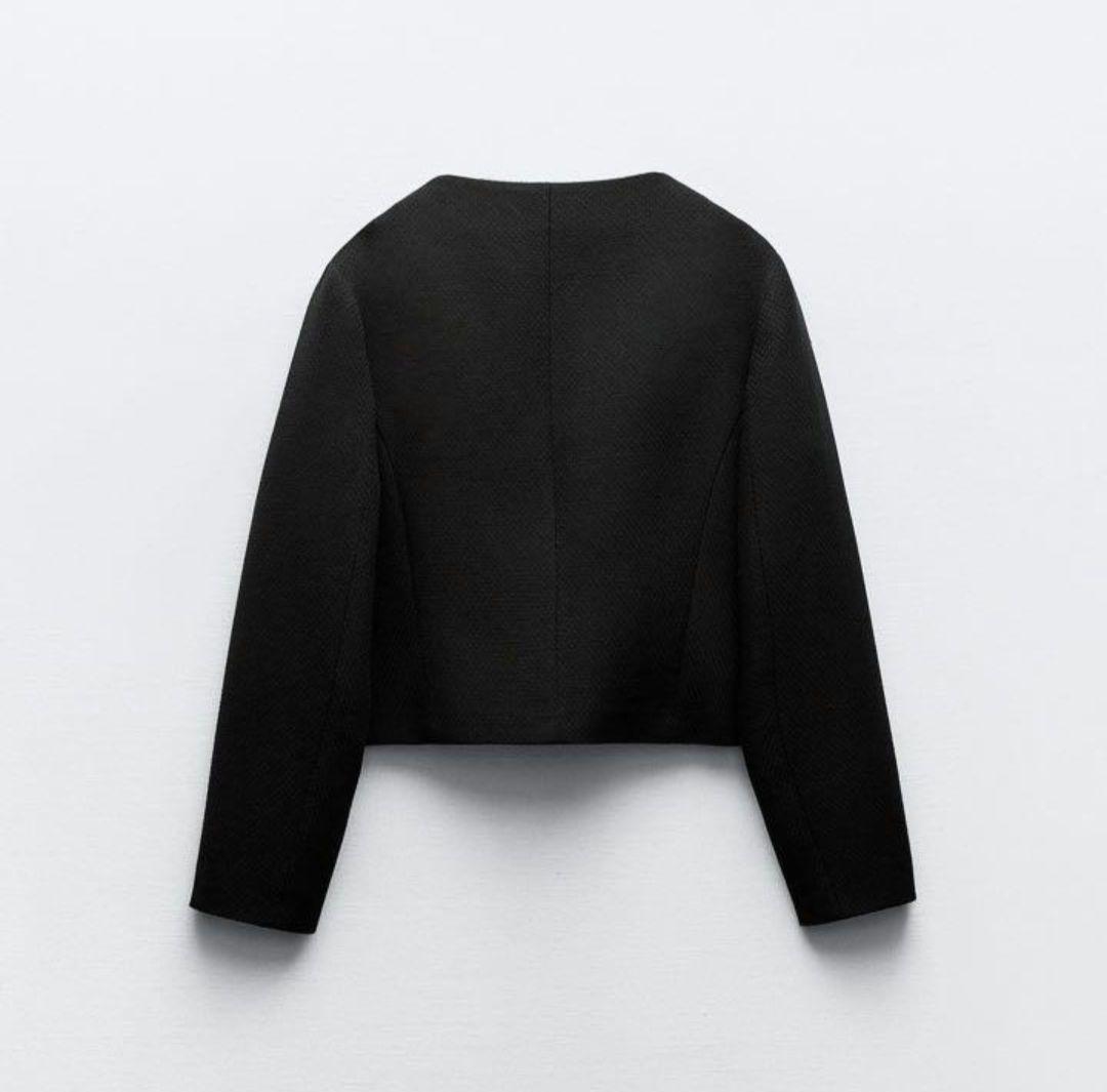 ☆値下げ不可☆ ZARA アウター ジャケット ラウンドネックピケブレザー ザラ ☆値下げ不可☆ ZARA アウター ジャケット ラウンドネックピケ