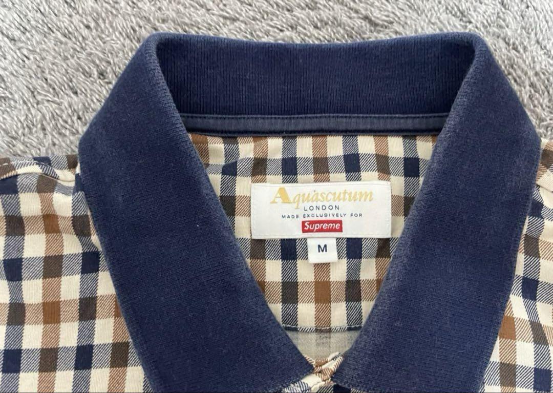 Supreme Aquascutum Club Check Polo ニットポロ
