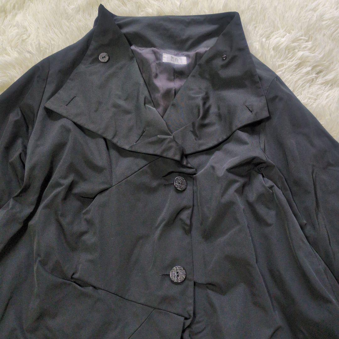 美品 慈雨 センソユニコ 立襟 変形ナイロンコート 日本製 サイズ
