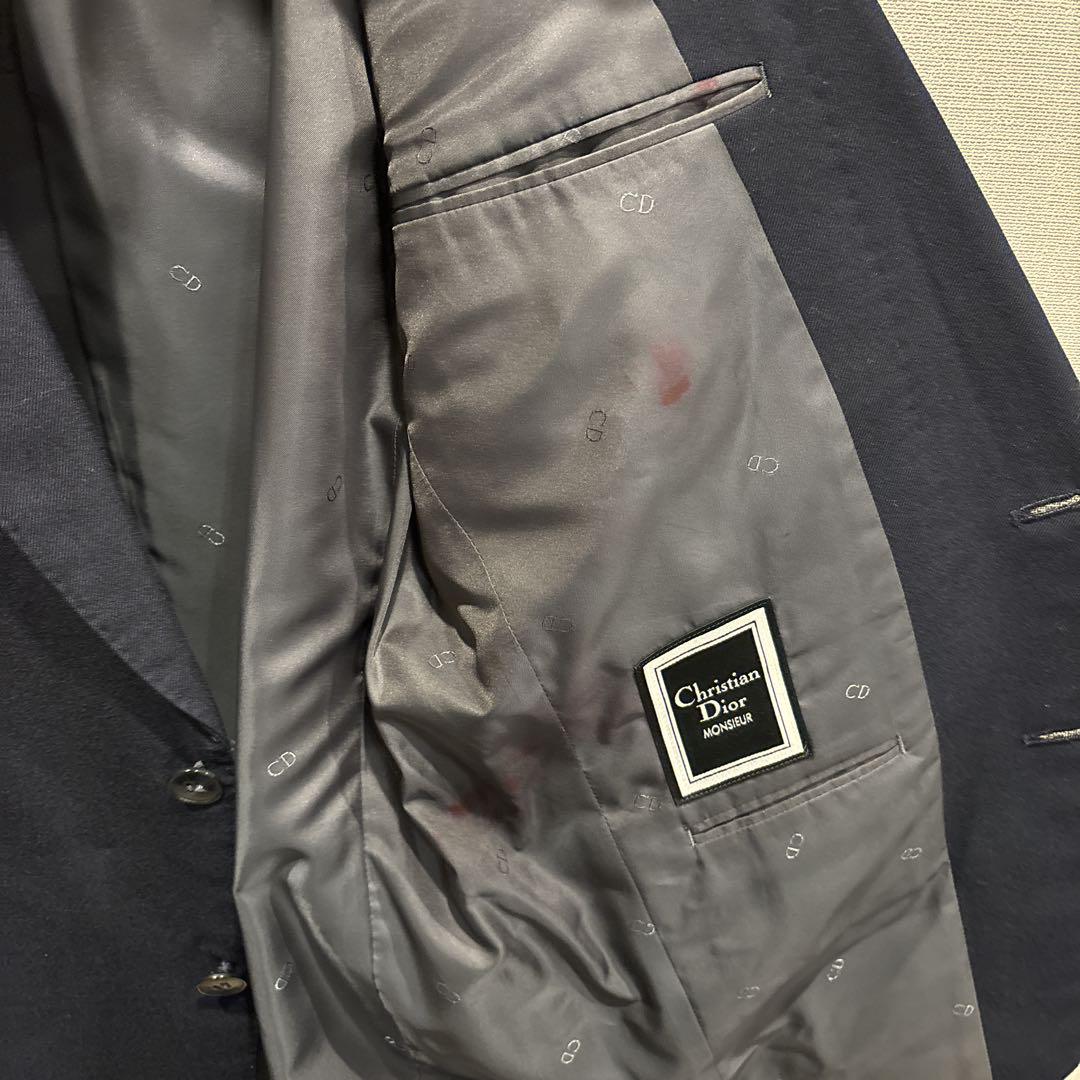 DIOR ネイビー セットアップ　スーツ　ウール　L