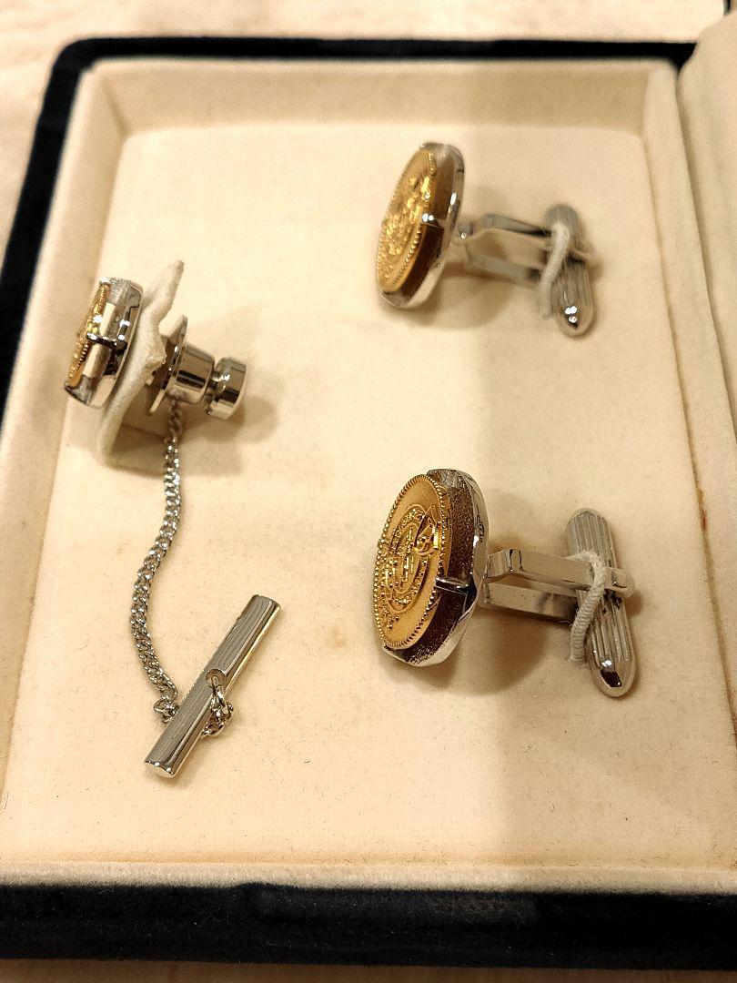 美品　Burberrysバーバリーズ カフスボタン タイタックセット ホースロゴ nrcg.lt