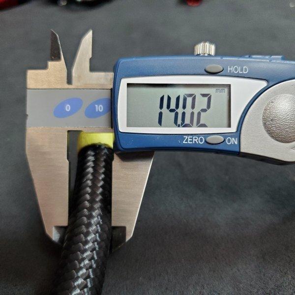 オイルクーラー AN6 5m メッシュホースセット フィッティング 赤黒 10個