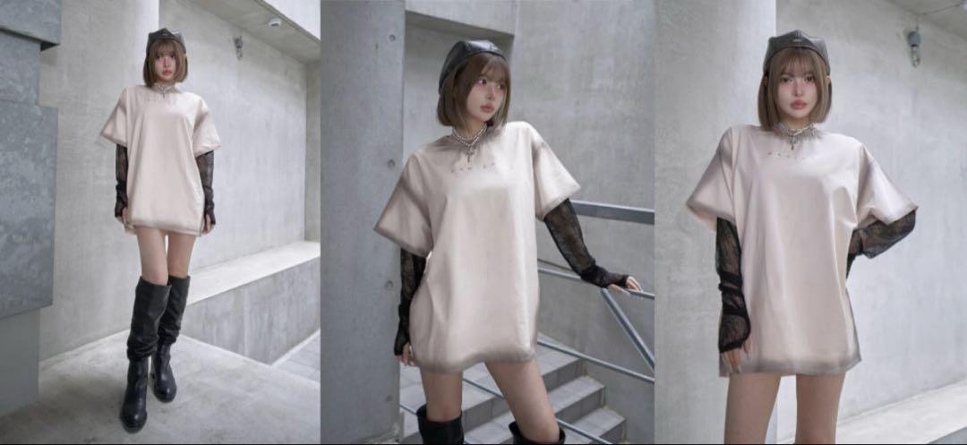 ダーリッチ darich インナーレーススプレーTシャツ PNK