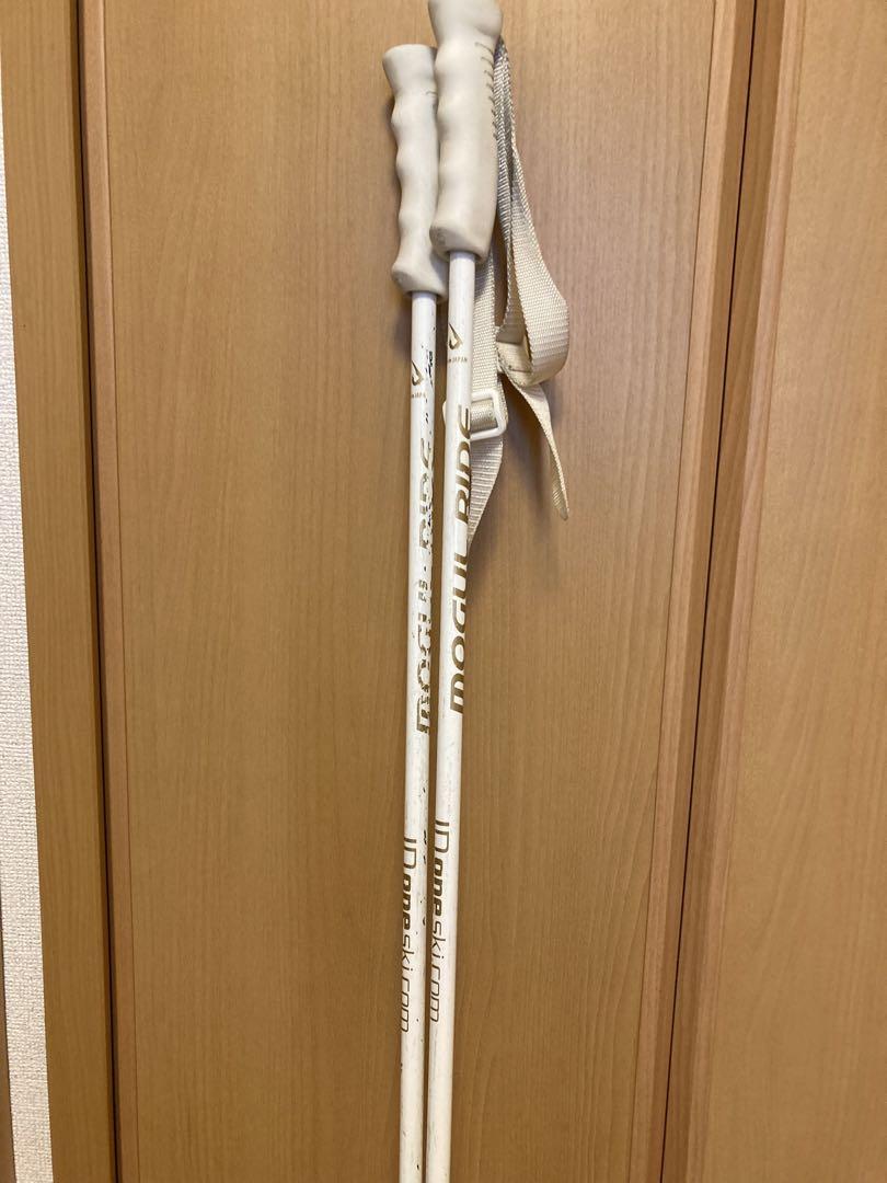 ID one ski ストック 白 カーボン 100cm
