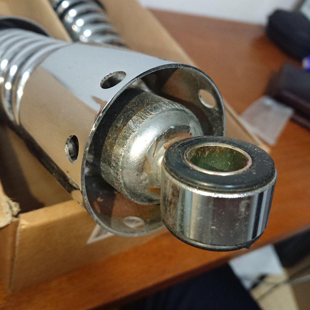 G-SUSPENSION265 /クローム 中古品　ショートショック　ｗ650等 G-SUSPENSION265（サスペンション）/クローム（14mm-10mm