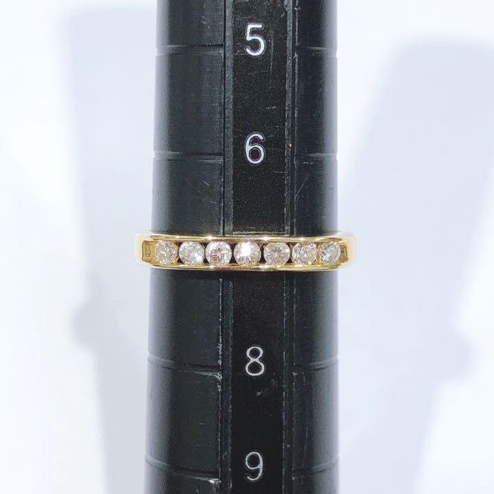 値下げ♡K18 ハーフエタニティリング vBXgA-m18400385728 ダイヤモンド 国産爆買い