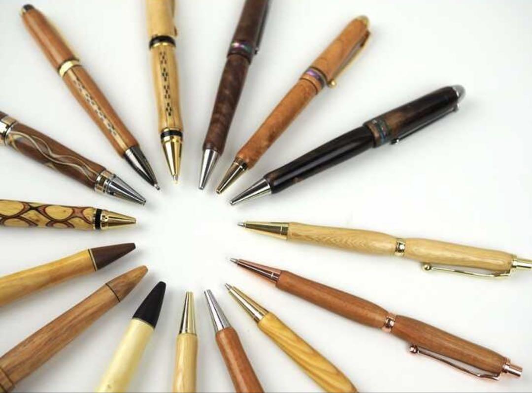 【新品】かねせん工房 沖縄県産 木製 cigar ボールペン フクギ サクラ