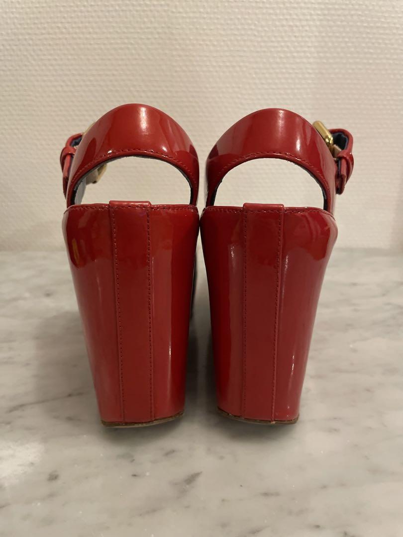 マークバイ　マークジェイコブス　赤レッド厚底　パンプス　35