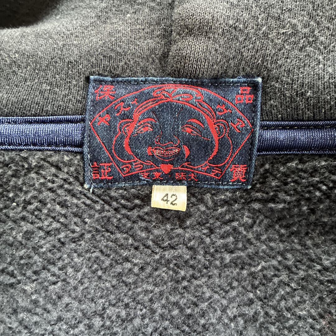 EVISU デニムスウェットフードジャケット