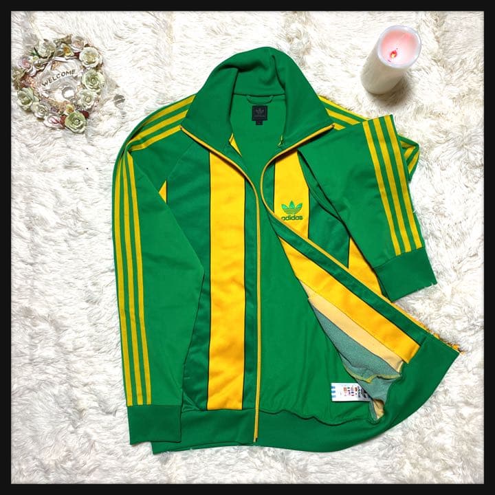 超希少】90s 黒タグ アディダス カナリア トラックジャケット 人気