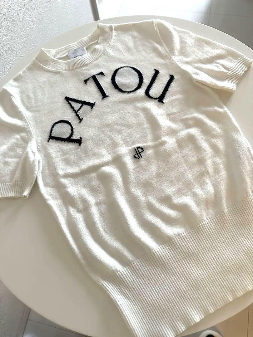 ⚫︎NAN⚫︎【美品】PATOU 半袖ニットセーター XS ホワイト