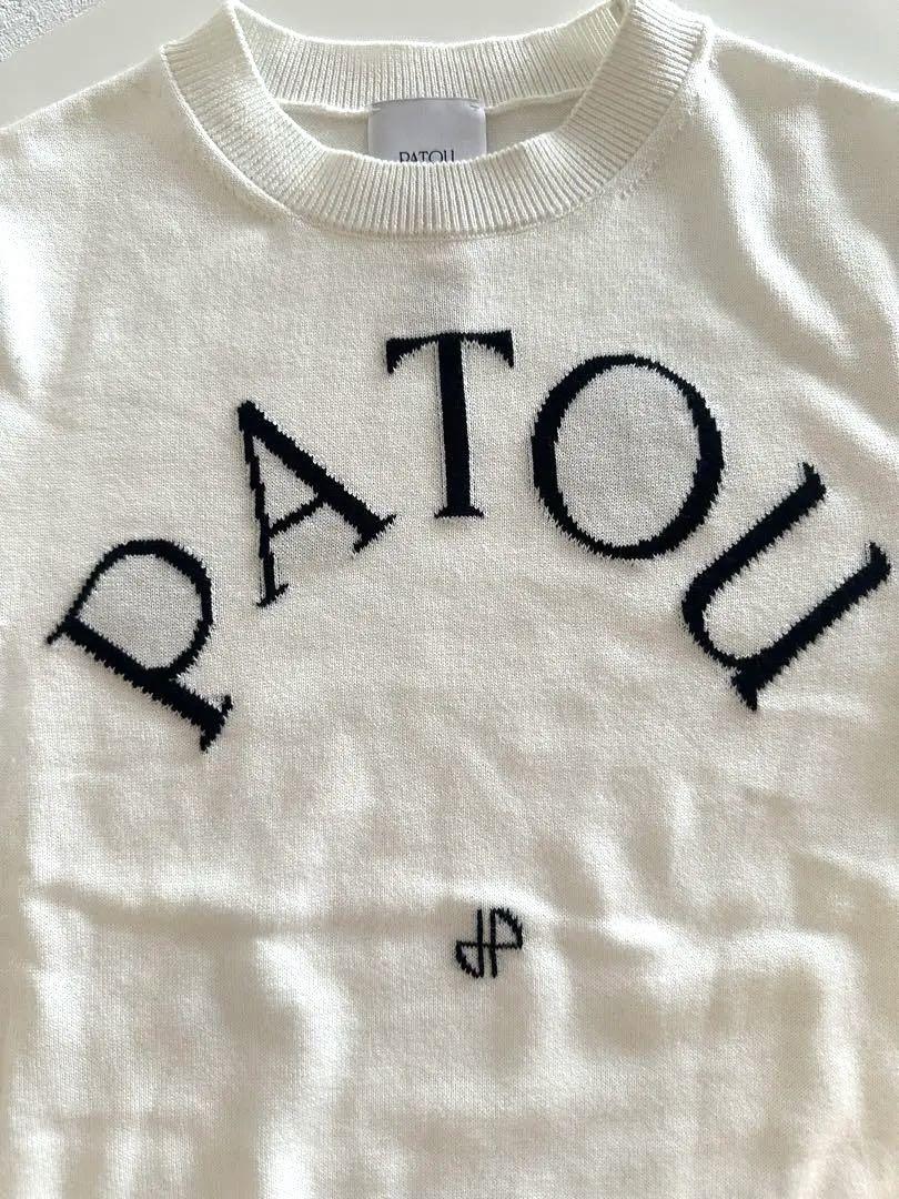 ⚫︎NAN⚫︎【美品】PATOU 半袖ニットセーター XS ホワイト