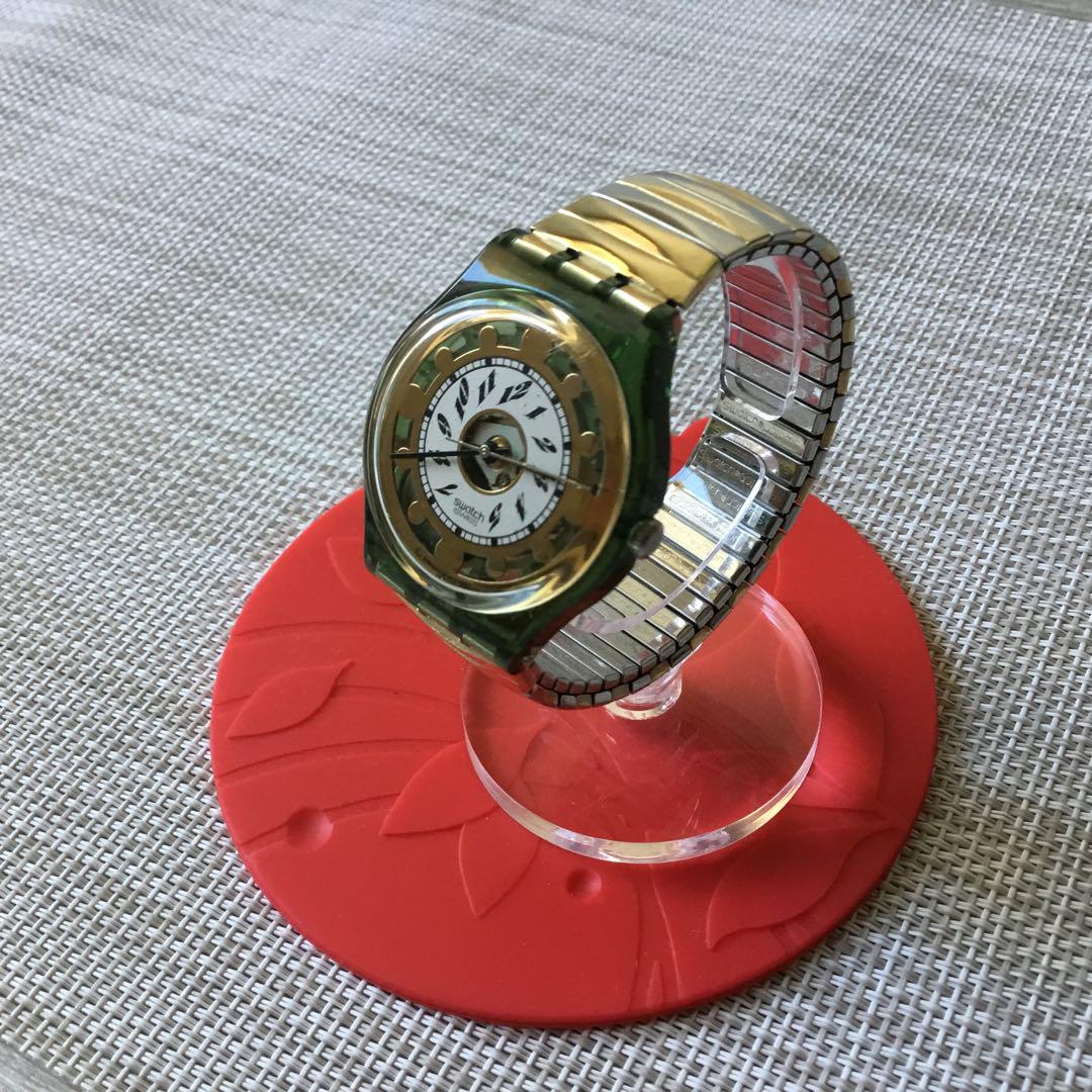 REAE☘️1993 vintage Swatch☘️GREEN SHINE-S☘️