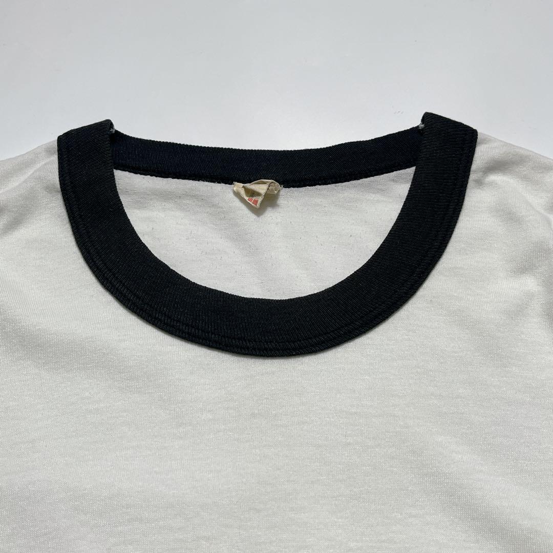80s スクリーンスターズ USA製 ビンテージリンガーT 白 L 6918 90s】スクリーンスターズ リンガーTシャツ USA製 ヴィンテージ