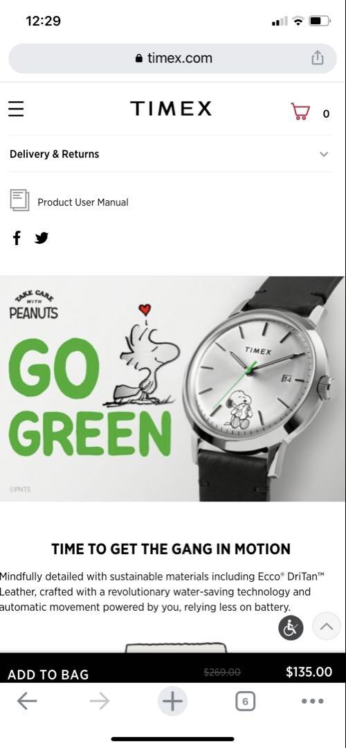 TIMEX スヌーピー 腕時計