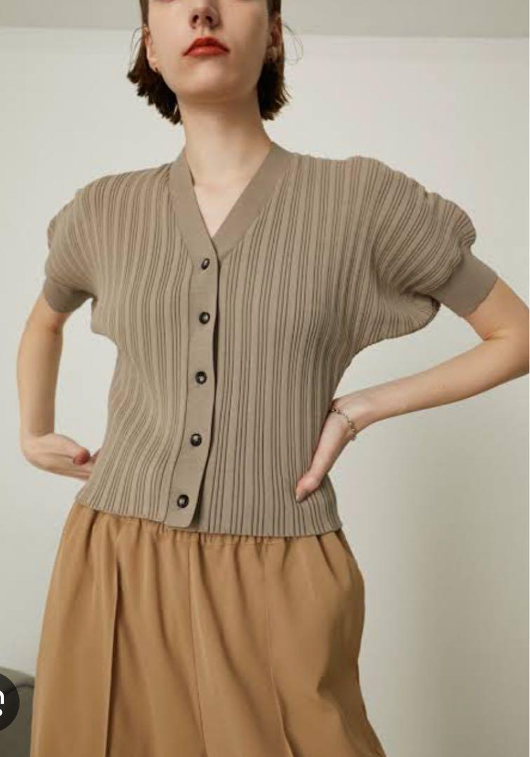 rim.ark リムアーク／Rib knit dolman tops
