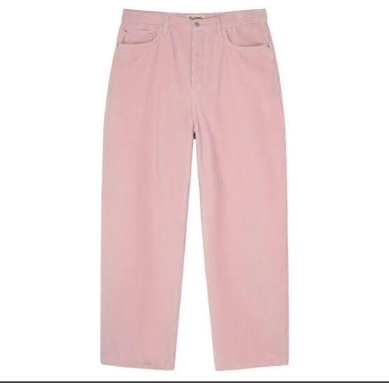 stussy big ol jean corduroy pink 30
