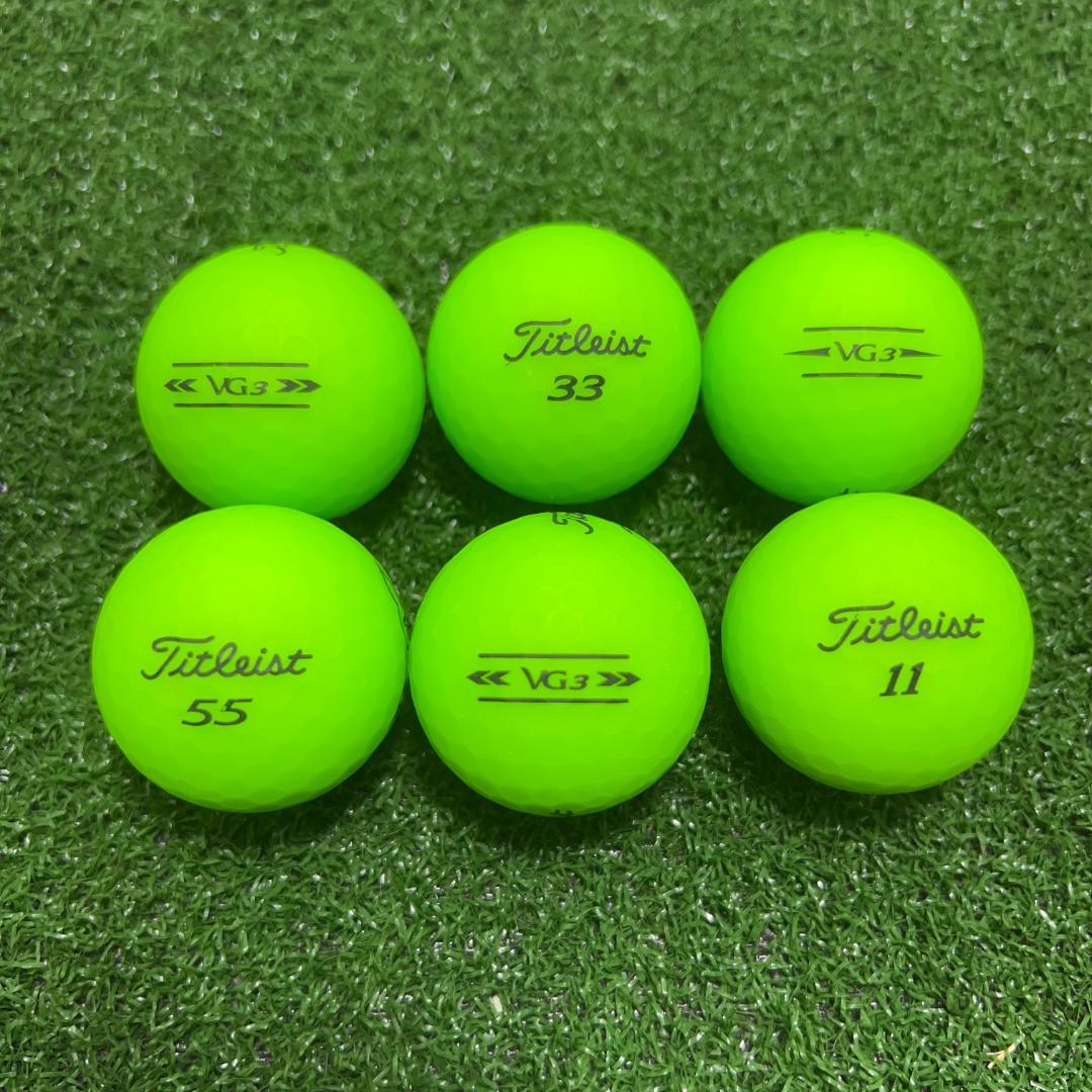 【A46】Titleist VG3 緑マット 年式混合 ロストボール 24球 楽天市場】ロストボール タイトリスト VG3 年代混合 マット