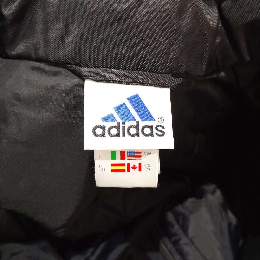adidas　ACミラン　ベンチコートジャケット　黒/赤/万国旗　2XO