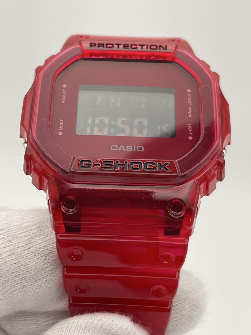 G-SHOCK 未使用 DW-5600SB-4JF レッドスケルトン カシオ赤