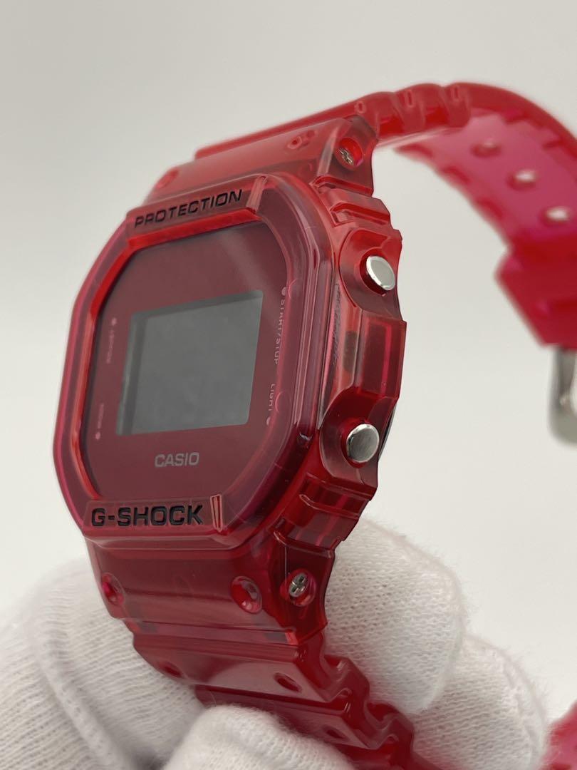 G-SHOCK 未使用 DW-5600SB-4JF レッドスケルトン カシオ赤