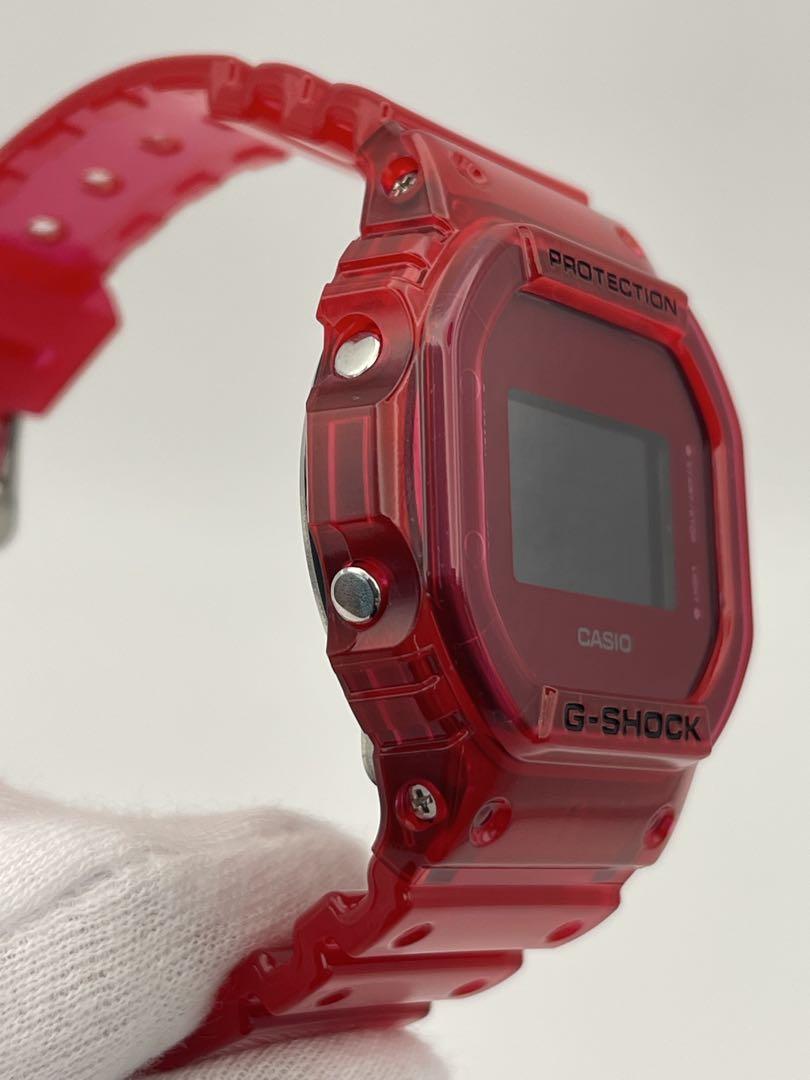 G-SHOCK 未使用 DW-5600SB-4JF レッドスケルトン カシオ赤