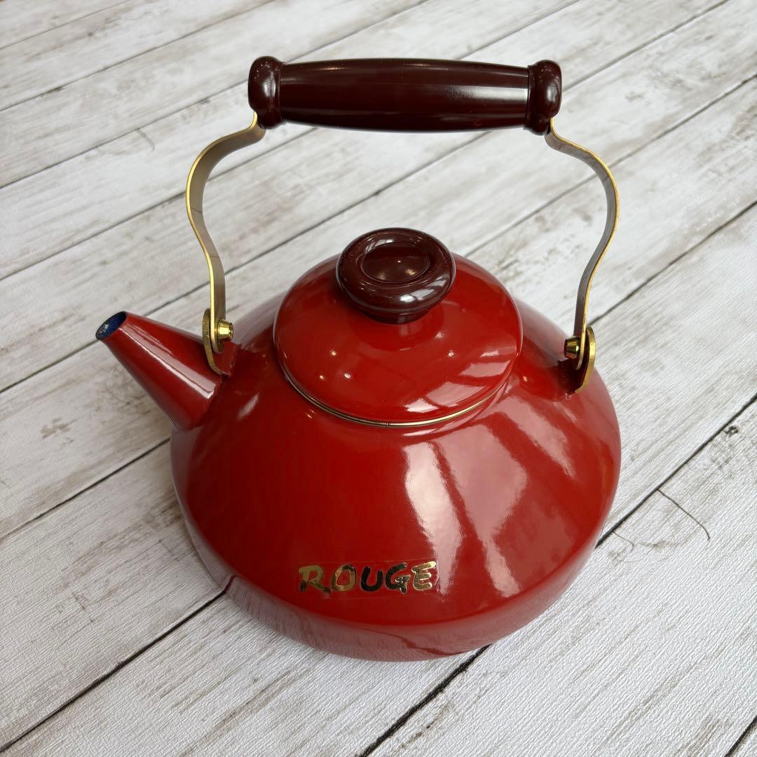 rouge ヤカン ケトル 赤 ワインレッド レッド アンティーク