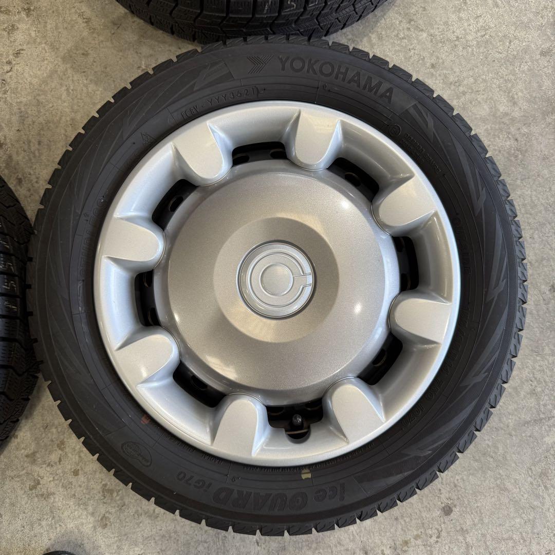 4本送料込み 155/65R14 ホイールセット　ムーヴキャンバス純正スチール