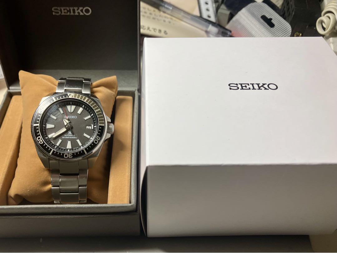 美品SEIKO prospexブラックサムライJAPANモデルSBDY009