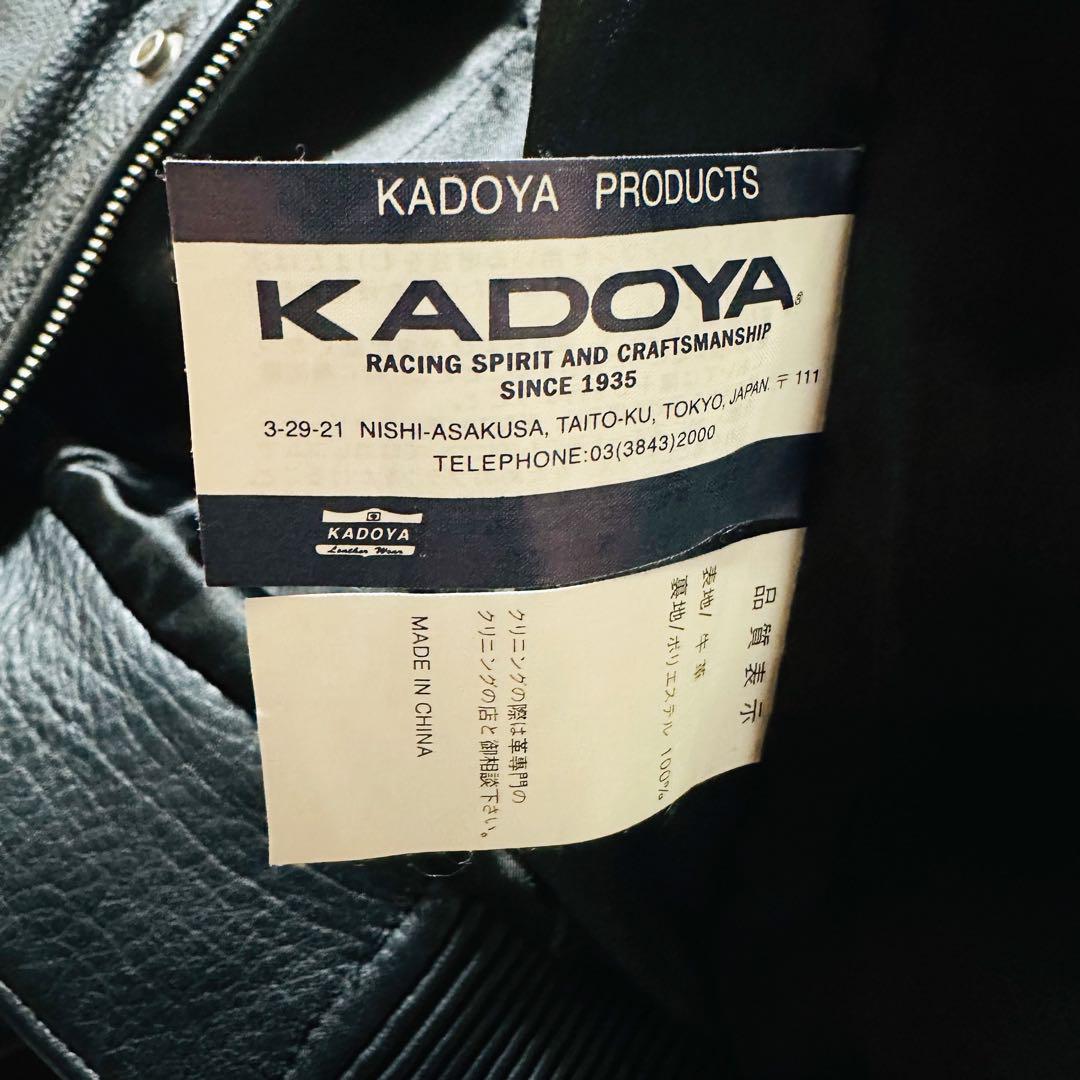 ✨KADOYA カドヤ 牛革 レザージャケット M✨