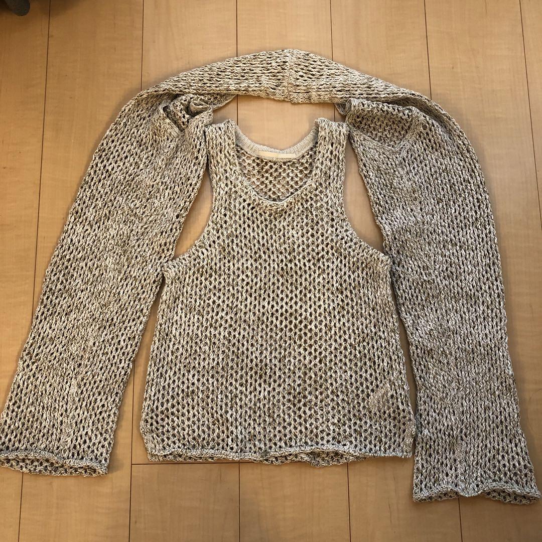 トップス little suzie cotton gima mesh knit