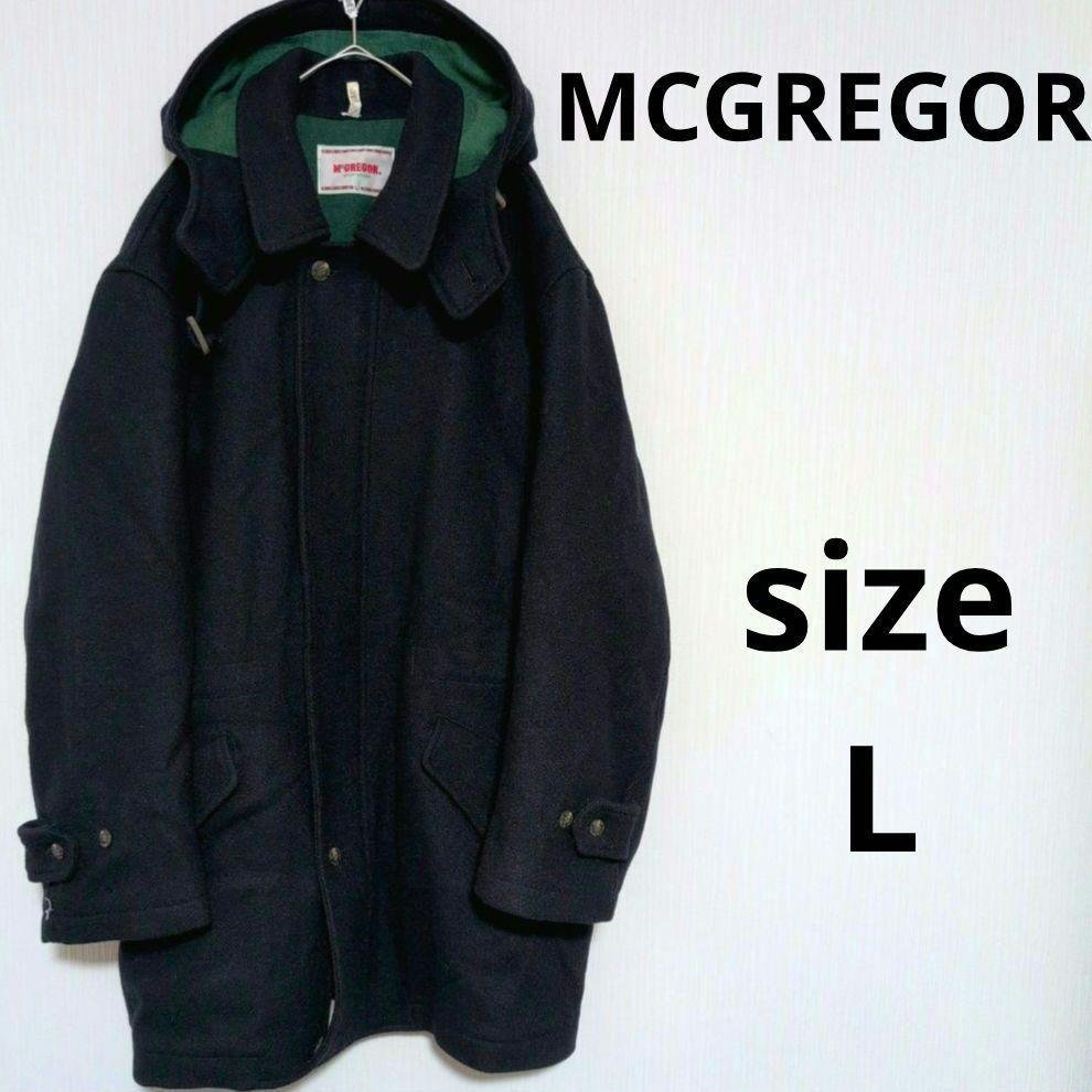 McGREGOR ウールステンカラーコート ロングコート ジャケット フード付き