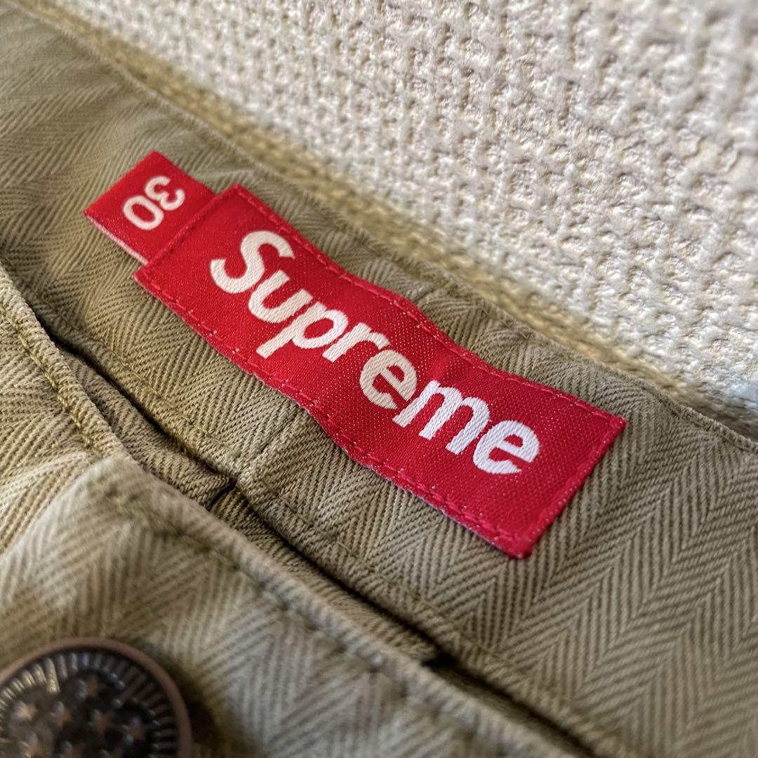 パンツ Supreme Washed Herringbone Chino Pant