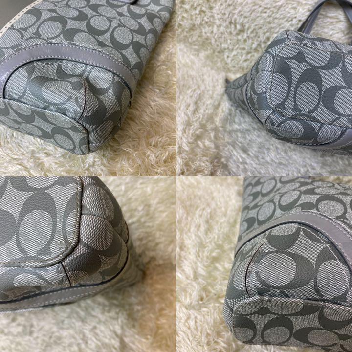 最安値最新作 美品 シグネチャー ストライプ ヘリテージ ynkbP-m18437913002 COACH コーチ トートバッグ 品質保証SALE