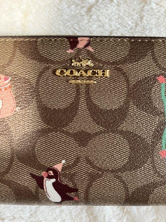 【大学生の特権】学生証で送料無料になる コーチ COACH 長財布 メルカリ - アニマル シグネチャー 小物