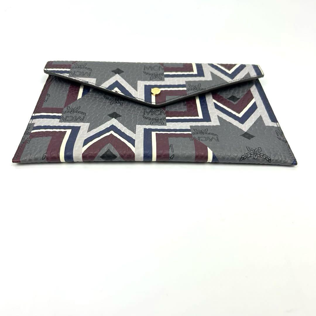 【美品】MCM エムシーエム ミニ クラッチバッグ ポーチ 小物入れ レザー