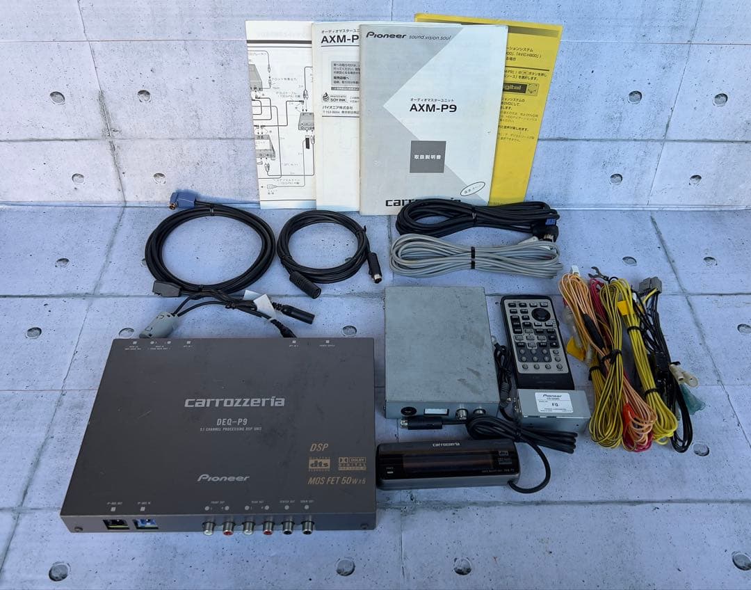 carrozzeria AXM-P9 DEQ-P9 リモコン付き傷や汚れあり