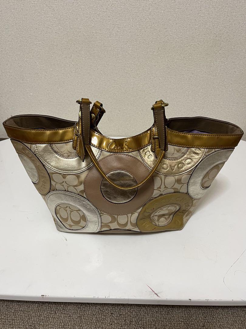 COACH コーチ　F16180 ゴールド　ハンドバッグ